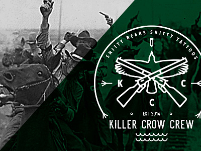 Killer Crow Crew cowboys crows guns logo shitty logo