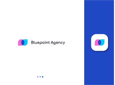 Blupoint Agency Logo Design branding design graphic design logo vector