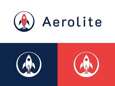 Daily Logo Challenge | Day 001 (Rocketship) aerolite brand branding concept dailylogochallenge design design challenge identity logo logo challenge logo concept rocket rocketship vector