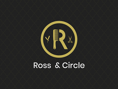 Daily Logo Challenge | Day 013 (Barbershop) barber barber shop barbershop branding circle comb concept dailylogochallenge design design challenge identity logo logo challenge logo concept rockets ross circle ross and circle scissors straight razor vector