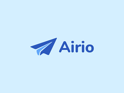 Daily Logo Challenge | Day 026 (Paper Airplane) airio airplane airplanes branding concept dailylogochallenge design design challenge identity logo logo challenge logo concept paper airplane paper plane vector