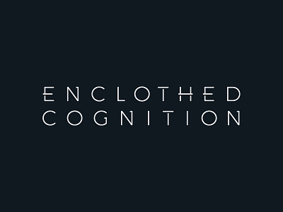 Enclothed Cognition Logo berlin branding clothing brand ec logo identity logo minimal negativespace typography wordmark