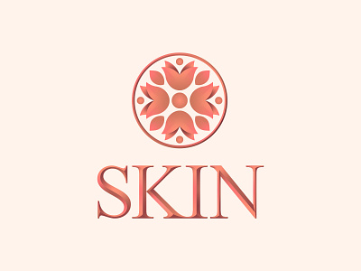 SKIN Logo branding cosmetic logo cosmetics gradient gradient logo gradients icon identity logo mark minimal skin skincare skincare logo symbol