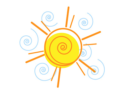 Sunshine icon illustration sun sunshine