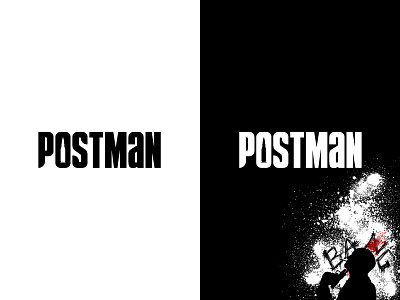 "Postman" Comics Logo Branding adobe adobe illustrator brand brand design branding comic book comics comicsart design graphicdesign illustration illustrator logo logo design branding logo mark logodesign logotype minimal minimalism