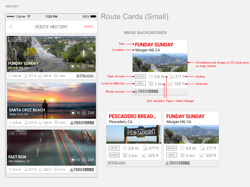 Mobile Card Design routes mobile app design mobile app cards ui