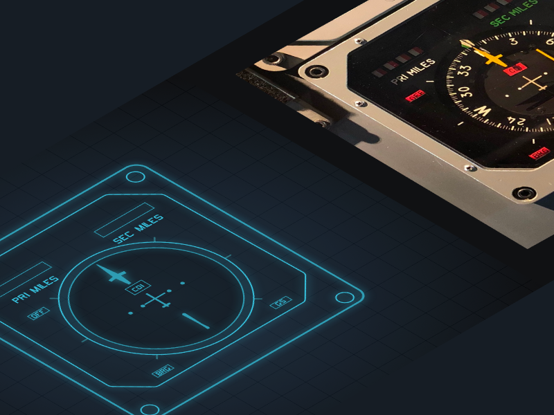 Daily FUI - Flight Instruments Paneling high contrast instruments fui