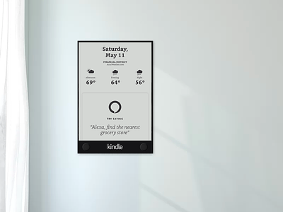 Kindle Smart Wall - Alexa Meets Kindle kindle paperwhite smartdisplay smartwall