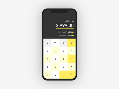 Daily UI #004 Calculator 004 app calculator daily dailyui ui uidesign