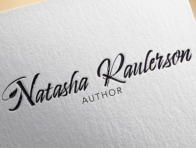 Natasha Raulerson Logo author branding design graphic design identity design logo logo design logomark typography wordmark