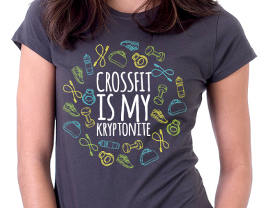 Crossfit Shirt apparel design fitness shirt graphic design shirt design