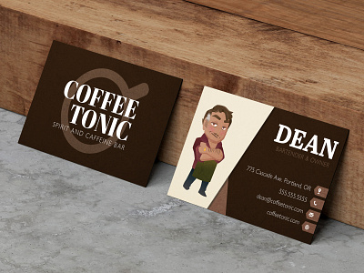 Dean business card branding business card character design design graphic design logo logo design restaurant branding restaurant logo