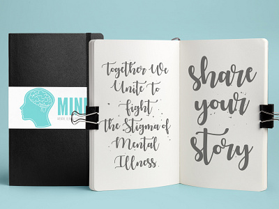 MIND notebook design branding graphic design illustration logo logo design marketing collateral print design