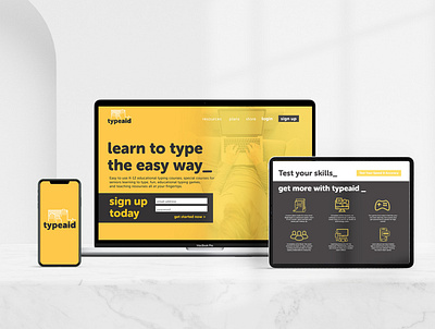 typeaid device layout app design branding graphic design layout design logo logo design ui website design