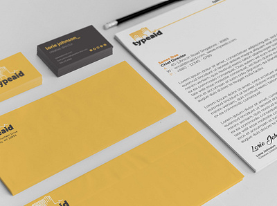 typeaid stationary branding business card design graphic design logo logo design print design stationary layout