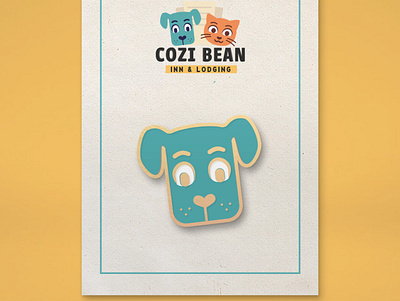 Dog pin design branding character design design graphic design logo logo design mascot merch design pin design