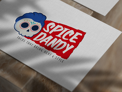 Spice Dandy Business Card branding business card design character design graphic design logo logo design stationary taco shop branidng