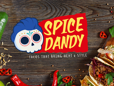 Spice Dandy Logo brand logo branding character design graphic design logo logo design mascot