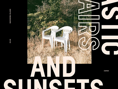 Chairs and Sun image layout photography typography