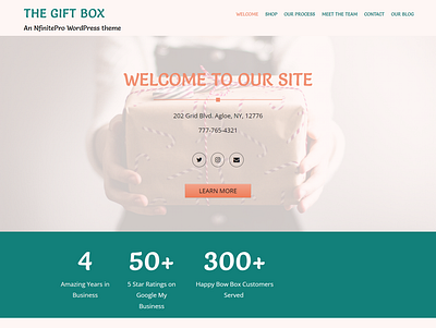 Gift Box | Home Page | Nfinite WordPress Theme web design wordpress wordpress template wordpress theme