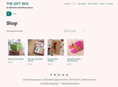 Gift Box | Shop Page | Nfinite WordPress Theme web design wordpress wordpress template wordpress theme