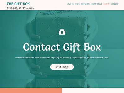 Gift Box | Contact Page | Nfinite WordPress Theme web design wordpress wordpress template wordpress theme