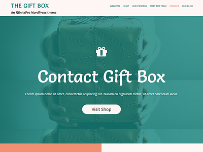 Gift Box | Contact Page | Nfinite WordPress Theme