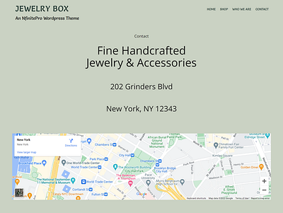 Jewelry Shop | Contact Page | Nfinite WordPress Theme web design wordpress wordpress template wordpress theme