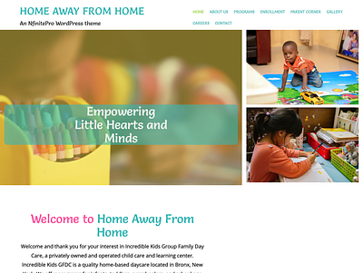 Childcare | Home Page | Nfinite WordPress Theme web design wordpress wordpress template wordpress theme