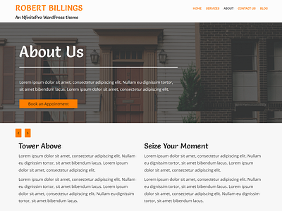 Real Estate | About Page | Nfinite WordPress Theme