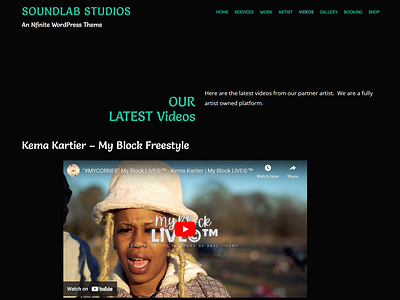 Production Company | Video Page | Nfinite WordPress Theme