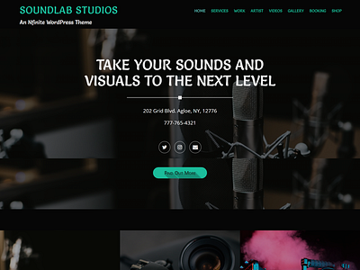 Production Company | Home Page | Nfinite WordPress Theme