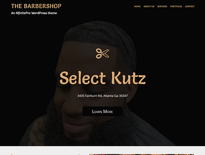 Barbershop | Home Page | Nfinite WordPress Theme web design wordpress wordpress template wordpress theme