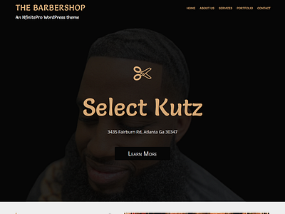 Barbershop | Home Page | Nfinite WordPress Theme