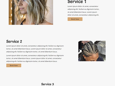 Beauty Salon | Services Page | Nfinite WordPress Theme