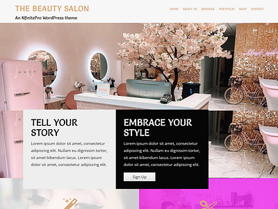 Beauty Salon | Gallery Page | Nfinite WordPress Theme web design wordpress wordpress template wordpress theme