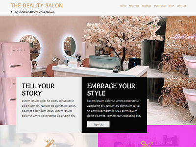 Beauty Salon | Gallery Page | Nfinite WordPress Theme