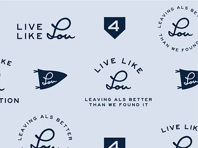 Live Like Lou ALS branding business design design graphic design illustration website website design