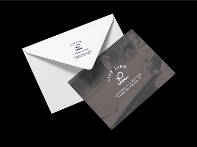 Live Like Lou Stationary branding business design design foundation graphic design illustration logo website