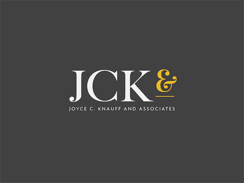 JCK& Logo ampersand branding design logo word mark yellow