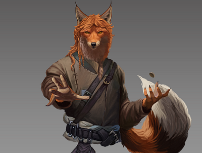 Furry Fox art characterart characterdesign dnd fantasy furry rpg