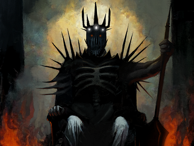 Morgoth - The dark enemy from the earth character characterart characterdesign dnd fantasy lordoftherings lotr ringsofpower rpg