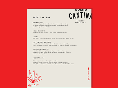 bueno cantina menu