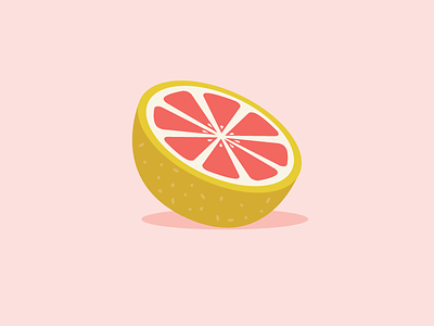 Grapefruit citrus fruit grapefruit icon illustration pastel