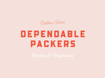 Dependable Packers - #1 branding logo packing pink red