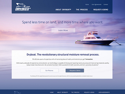 Site redesign boat design nautical responsive web design website
