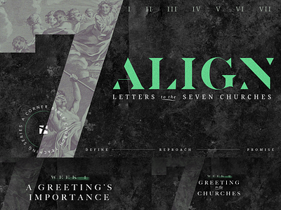 CBC Series Graphics - Align church color graphic design texture vintage