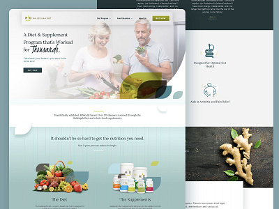 Hallelujah Diet Site Overhaul branding color design ui web design websites