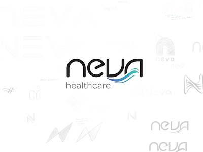 Neva Healthcare brand design branding logos medical brands product development start ups