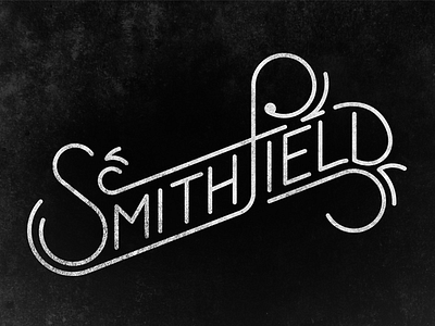 Smithfield branding hand lettering lettering logo type